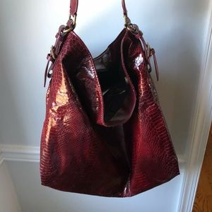 Last call! Barney’s Faux Leather Snakeskin Purse